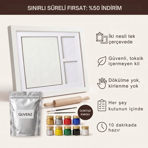 Guvenz™ İlk İzler Seti – Kil Kalıp & Çerçeve