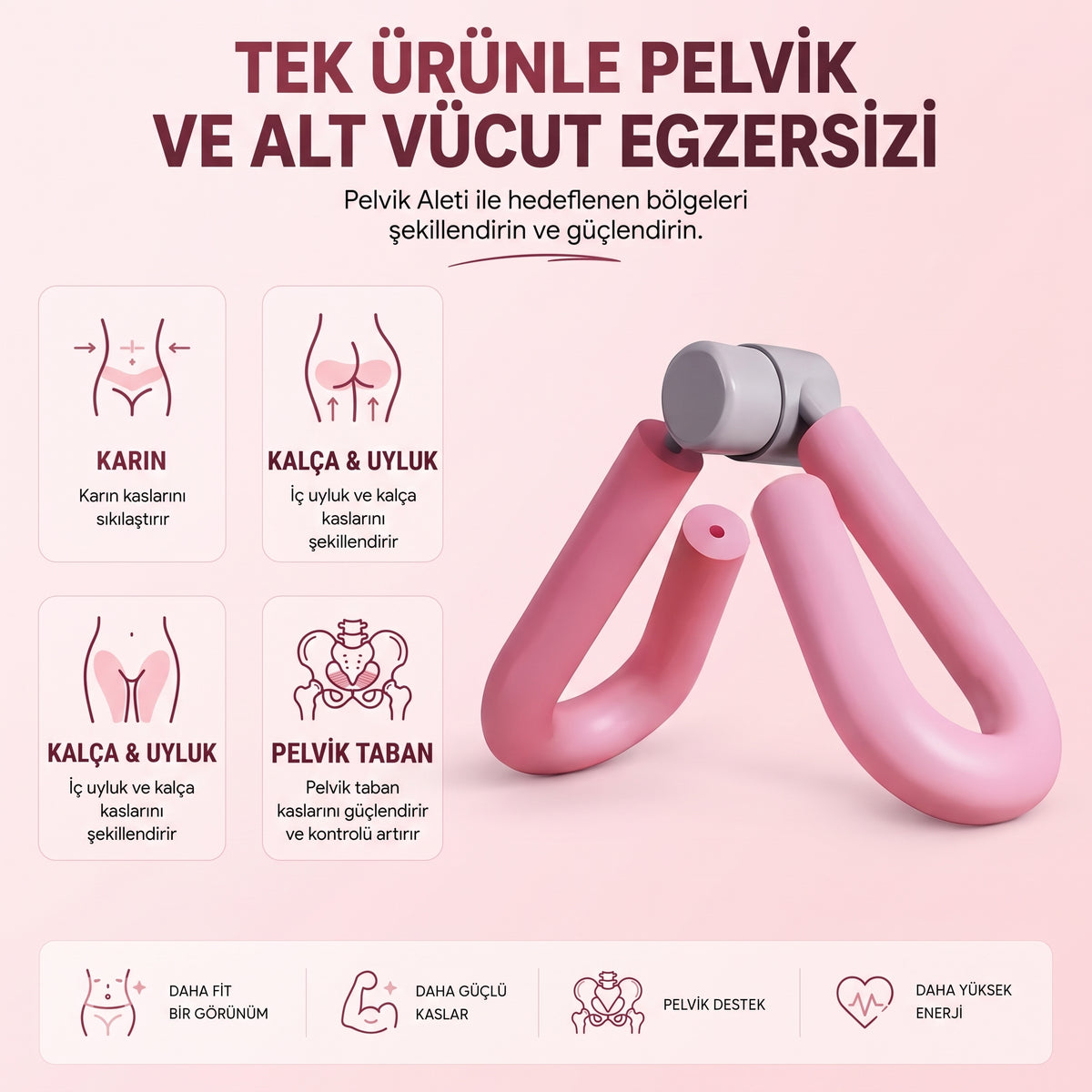 Pilates Pelvik Egzersiz Aleti | İç Bacak ve Kalça Çalıştırıcı
